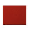 Cabecero 90 X 120 Cm Oporto Acolchado, Tapizado Premium En Polipiel De Alta Gama, Rojo