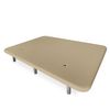 Base Tapizada 135 X 190 Reforzada Y Transpirable Con Montaje Incluido, Beige