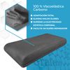 Almohada Viscoelástica  90 X 40 Cm Carbono Premium | Máximo Confort Y Excelente Adaptabilidad Con Propiedades Antiestrés