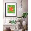 Cuadro Metacrilato Enmarcado Agatha Ruiz De La Prada Estrella Verde 50x70cm