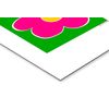 Cuadro Aluminio Agatha Ruiz De La Prada Flor Fondo Verde 21x30cm