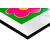 Cuadro Metacrilato Enmarcado Agatha Ruiz De La Prada Flor Fondo Verde 35x50cm