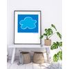 Póster Agatha Ruiz De La Prada Nube Fondo Azul 21x30cm