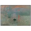 Póster Claude Monet 100x70cm Impresión, Sol Naciente