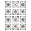 Azulejos Adhesivos Gris 10x10cm Pack De 72 Baldosa Modelo Oriental