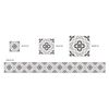 Azulejos Adhesivos Gris 20x20cm Pack De 24 Baldosa Modelo Oriental