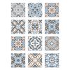 Azulejos Adhesivos Azul 100x10cm Pack De 8 Baldosa Hidráulico Oriental