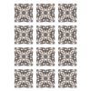 Azulejos Adhesivos Gris 20x20cm Pack De 24 Estilo Hidráulico Oriental