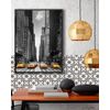 Azulejos Adhesivos Gris 100x10cm Pack De 8 Hidráulica Tipo Oriental