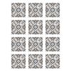 Azulejos Adhesivos Gris 15x15cm Pack De 48 Azulejo Oriental Floreada