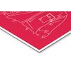 Cuadro De Aluminio Juego Del Calamar Guardia Rojo 30x21cm