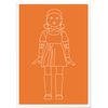 Cuadro De Aluminio Juego Del Calamar Muñeca Luz Roja, Luz Verde Naranja 35x50cm