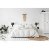 Forlight Aura - Aplique De Pared Para Dormitorio E27 Con Interruptor On/off En La Base. Color Blanco Con Pantalla De Textil