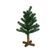 Árbol De Navidad 68 Ramas Base Madera Verde 60 Cm