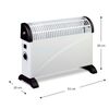 Calefactor Eléctrico Para Interior 2000w Kekai Bigger 53x20x38 Cm Con Termostato Y 3 Niveles De Potencia