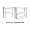 Estantería Metálica Galvanizada En Kit Catterhouse Max Pro 60x30x148 Cm Con 4 Baldas Ajustables Soporta Hasta 240 Kg