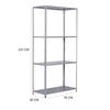 Estantería Metálica Galvanizada Catterhouse Nils Solid 137 - 70x30x137 Cm Con 4 Baldas De Acero Galvanizado Soporta Hasta 200 Kg