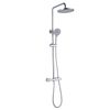 Columna De Ducha K2o Chillout River 83-119 Cm Diseño Redondo Con Grifo Termostático, Altura Regulable, Rociador Y Ducha De Mano