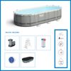 Pack Piscina Bestway Power Steel Ovalada 549x274x122 Cm Más Accesorios De Mantenimiento De Piscina Y Robot Limpiafondos Incluido