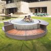 Spa Hinchable Bestway Lay-z-spa Madrid Ø180x66 Cm Con Airjet + Revestimiento K2o Full Surround 180 Ø279x40x56 Cm Borde Para Spa Circular