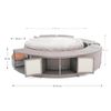 Spa Hinchable Bestway Lay-z-spa Madrid Ø180x66 Cm Con Airjet + Revestimiento K2o Full Surround 180 Ø279x40x56 Cm Borde Para Spa Circular