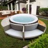 Spa Hinchable Bestway Bahamas Ø180x66 Cm Airjet + Revestimiento K2o Full Surround 180 279x40x56 Cm Borde Para Spa Circular