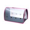 Transportín Perro Gato Bolsa Transporte Transparente Transpirable Ventilado Cachorros Rosa 27x28x49cm