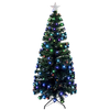 Árbol Navidad Artificial Soporte Metálico Navideña Fibra Optica Diamante Luces Colores Árboles   