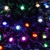 Árbol Navidad Artificial Soporte Metálico Navideña Fibra Optica Diamante Luces Colores Árboles   