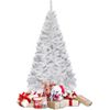 Arbol De Navidad Artificial Blanco Con Base Metálica 180cm