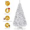 Arbol De Navidad Artificial Blanco Con Base Metálica 180cm