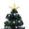 Árbol De Navidad 2023 Con Luces Incorporadas Estrella Blanca Y Azul 150cm