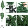 Árbol De Navidad Verde Artificial Extra Relleno De Hoja Espumillón Arboles Soporte Metálico/plástico 180cm