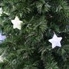 Árbol Navidad Artificial Con Luces Incorporadas Led Estrellas Blancas 120cm