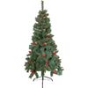 Árbol De Navidad Con Piñas Christmas Tree Decorations Abeto Artificial Árbol Verde Con Bayas Rojas 150cm