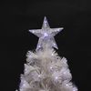 Árbol Navidad Blanco Gradiente De Led De Fibra Óptica Transparente 120cm