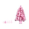 Árbol De Navidad Artificial Con Bolas De Luz Led (verde Azul Rosa) 90cm Rosa