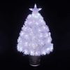 Árbol Navidad Blanco Gradiente De Led De Fibra Óptica Transparente 60cm