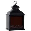 Chimenea Cambados Led Docorativa Navidad Con Efecto Llama Dorado Con Reloj 29.8*13*39cm