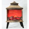 Chimenea Decorativa Led Efecto Llama De Fuego Chimenea De Batería 31x15.2x48.5cm M1