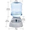 Dispensador Agua Automático Gatos/perros 3.5l X 2 Piezas Dispensador Comida Agua Perros (bebedero+comedero)