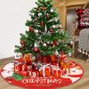 Falda De Árbol De Navidad  Tela Navideña Para Base De Árbol Cubre Pie  90cm Rojo