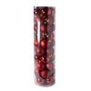 Juego De 40 Adornos De Bolas De Navidad Bolas Colgantes 5cm Para Decoración De Árbol De Navidad Rojo 5cm