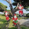 Papá Noel En Escalera Santa Adorno Colgante Para Árboles De Navidad Decoración Navidad 25cm Santa*3