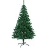 Árbol De Navidad Artificial 120cm Verde Con Soporte Metálico