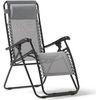 Silla Gravedad Cero Silla De Patio Reclinable Tumbona Plegable De Descanso Ajustable Con Reposacabezas Gris