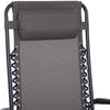 Silla Gravedad Cero Silla De Patio Reclinable Tumbona Plegable De Descanso Ajustable Con Reposacabezas Gris