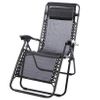 Silla Gravedad Cero Silla De Patio Reclinable Tumbona Plegable De Descanso Ajustable Con Reposacabezas Gris Oscuro