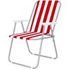 Silla De Playa Plegable Silla De Jardín Portátil Para Camping Playa Y Piscina 74x52x38cm Rojo