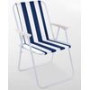 Pack De 2 Sillas De Playa Plegable Silla De Jardín Portátil Para Camping Playa Y Piscina 74x52x38cm Marino